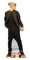 STAR CUTOUTS Justin Bieber auf der Bühne, 173 cm, lebensgroßer Pappaufsteller, Pappe, Schwarz, Regular
