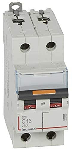 Disjoncteur DX³ 25kA - 2P 230V~ à 400V~ - 16A - courbe C - 2 modules