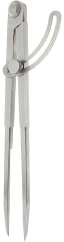 hedue® Spitzzirkel B612 - Zirkel mit Feststellschraube & Stellbogen, Anreißzirkel, Präzisions Zirkel Holzbearbeitung, Tischler Zirkel aus gehärtetem Stahl, Stechzirkel 250 mm