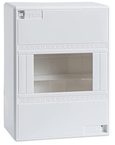 Schneider Electric 13396 Mini Coffret Opale, Coffret de répartition en saillie - IP 30-6 modules Blanc