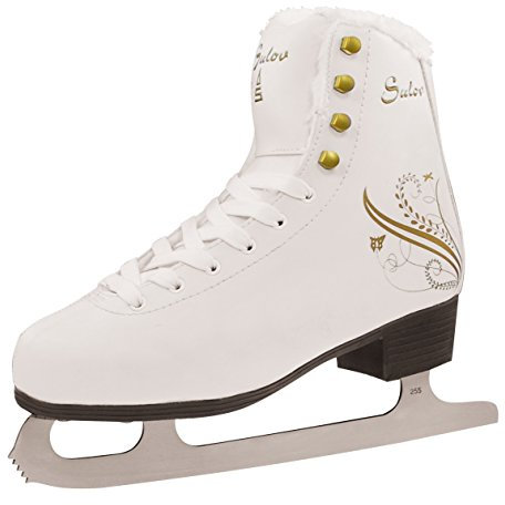 SULOV Damen Schlittschuhe Flora, weiß, 38, FLORA-14.1-38