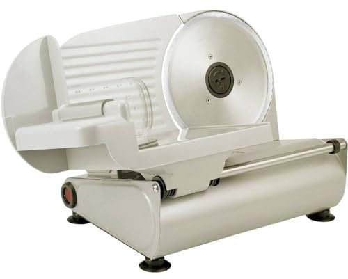 Silva-Homeline AS 520 - Affettatrice multiuso, 150 Watt, in metallo di alta qualità, lama universale in acciaio inox, regolazione continua (spessore di taglio 0-15 mm)