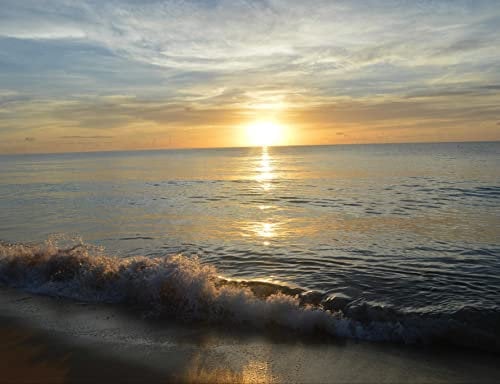 hansepuzzle 25373 - Sonnenuntergang am Meer Puzzle 1000 Teile - Natur-Puzzle mit hochwertiger Aufbewahrung: Kartonbox und wiederverschließbarem Beutel - Format 60 × 46 cm