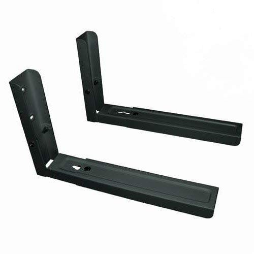deleyCON Soporte Universal para Microondas Microondas de Montaje en pared Hasta 35kg Extensible a 48,3cm Horno Parrilla de Montaje en Horno Cafetera - Negro