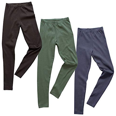 HERMKO 2720 3er Pack Kinder Legging aus Bio-Baumwolle