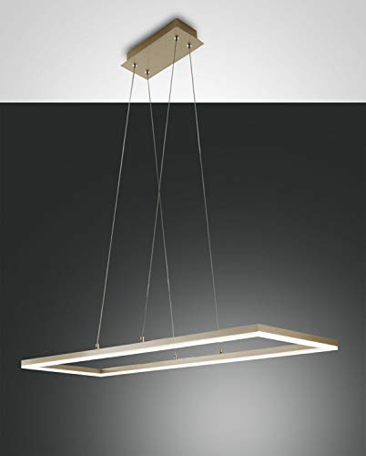 Fabas Luce 3394 – 45 – 225 Suspension Bard LED Dim 52 W 4680LM Farbe Gold Matt L: 92 x 32 cm