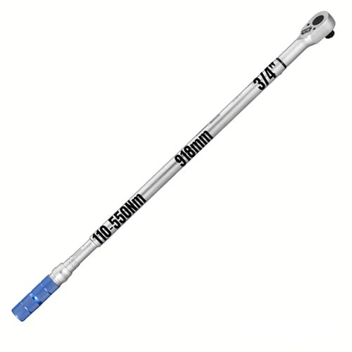 SW-Stahl 03822L Drehmomentschlüssel I 3/4 Zoll I 110-550 Nm I Links- und Rechtsanzug I Drehmomentschlüssel für Reifenwechsel