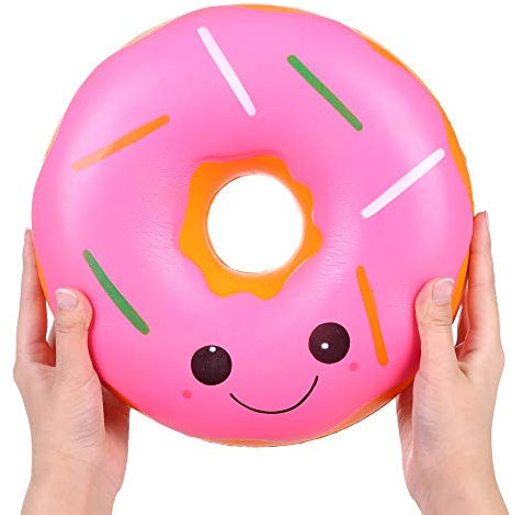 Anboor Squishies Giant Jumbo Donut Squishy Toys Kawaii Scented Soft Slow Rising Squeeze Stress Relief Kids Toy Halloween Birthday Day Gifts
