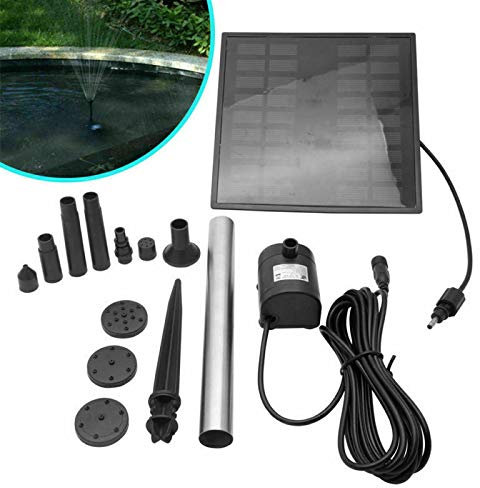MASO Solar Pond Pump Solar Fountain Pump Solar Powered Water Pump 9V 1.8W 260L/H