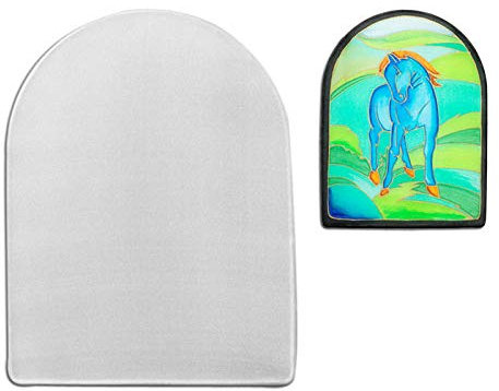 CREATIV DISCOUNT Sparpack Fensterbild,15x20 cm Rundbogen, 6 St