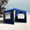 VINGO Pavillon 3x3m Wasserdicht Gartenzelt Hochwertiges Partyzelt UV-Schutz mit 4 Seitenteilen für Garten Party Familientreffen