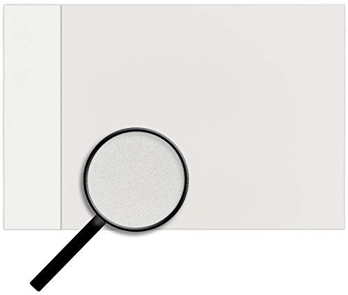 alles-meine.de GmbH Schreibtischunterlage - Größe & Modell & Farbwahl - 53 cm * 40 cm - Unterlage - Leder Effekt - weiß - abwischbar - rutschfest - Schreibunterlage - mit Einschu..