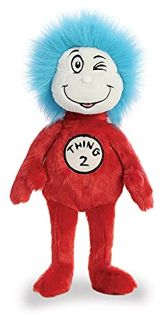Aurora, 15913, Dr. Suess, Thing 2, 20,3 cm, Plüschtier, rot, blau, weiß