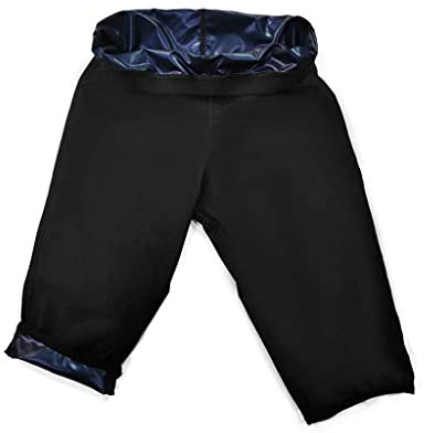 shownicer Damen Schwitzhose Zum Abnehmen Schwitz Hosen Damen Thermo Neopren Sauna Hosen Yoga Hose Sporthose Fitnesshose A Blau XXL