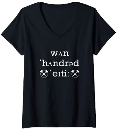Damen Lustig One Hundred Eighty 180 Darts Ally Pally Spruch Männer T-Shirt mit V-Ausschnitt
