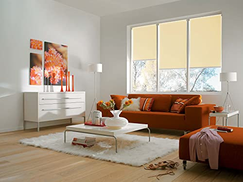 Sunlines Smart Style Elektrisches Rollo, Polyester, Creme, 180 x 180 cm