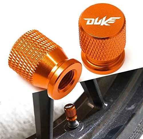 CZITAE Motorrad Reifen Staubschutzkappe Aluminium Motorrad Luftventilkappen Ventil Staubkappen Ventilkappen, für KTM Duke 125 200 250 390 690 790 ReifendekorationszubehöR