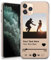 Personalisierte Handyhülle für iPhone 11 - Klare Softgel-Schutzhülle mit individuellem Fotodesign, Songalbum und eigenem Text - Schwarzer Text