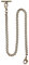 Taschenuhrkette Albert T-Bar Kette Antik T-Form hängende Uhrenkette 35,6 cm Single Link Weste Gürtel