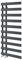 Go Bathrooms Denver Grey Towel Radiator 1610 x 500 Heated Towel Rail Vertical Designer Bathroom Radiator Heated Ladder Rail Central Heating