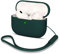 AOTUAO Kompatibel mit AirPods Pro 2 Hülle Case, Silikon Stoßfeste Schutzhülle für AirPods Pro 2. Generation 2022 Case Cover mit Silikon Lanyard, Front-LED Sichtbar, Forest Green