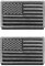 Zcketo 2 PCS United States of America USA Flag Patch Hook and Loop Embroidered National Emblem Patch for Football Billiards Team Work Clothes Jersey Backpack Caps Travel Tactical Military-Gray