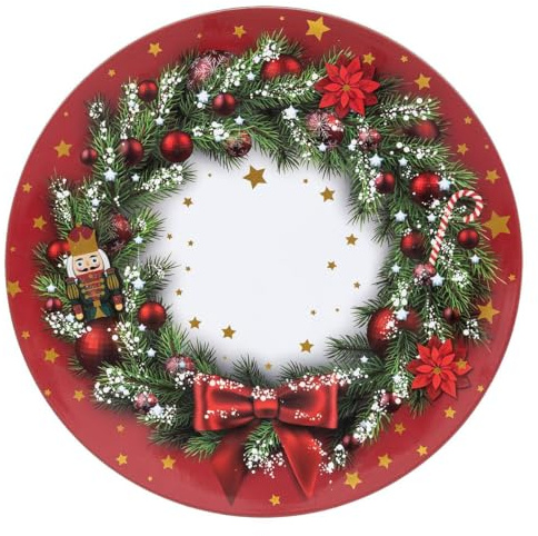 FEERIC LIGHTS & CHRISTMAS Platzteller Soir de Noël D 33 cm Kranzmotiv