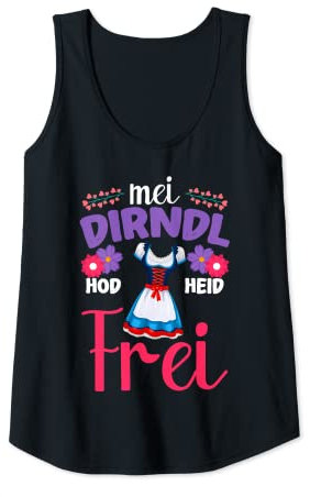 Damen Damen Dirndl Hod Heid Frei Bierzelt Bierfest Tank Top