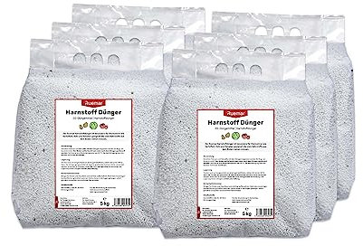 Ruemar Harnstoff Dünger 46% Stickstoff Gemüsedünger für Starkzehrer Langzeitdünger - Hohe Erträge robustes Wachstum Tomaten Kartoffeln Kohl Kürbis Kohl Paprika (30 kg)