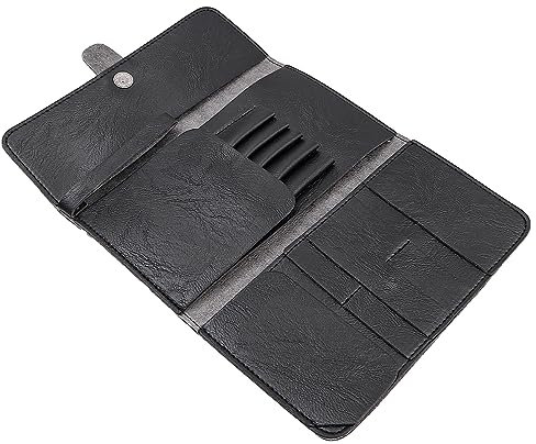 POFET Faltbare Haar-Werkzeugtasche, tragbar, multifunktional, Salon-Friseur-Tasche, Friseur-Werkzeuge, Werkzeugkamm, Aufbewahrungstasche (schwarz)