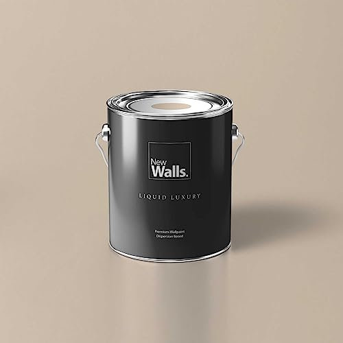 New Walls Premium Peinture murale beige clair Liquid Luxury émulsion d'intérieur - 5 L