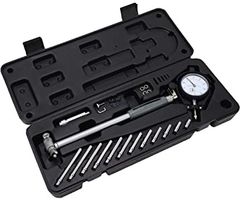 Calibro del Diametro Interno, Calibro Cilindrico in Lega di Alluminio con Strumento di Misurazione Interna Ad Alta Precisione 50‑160 Mm Per Uso Quotidiano E Industriale(Nero)
