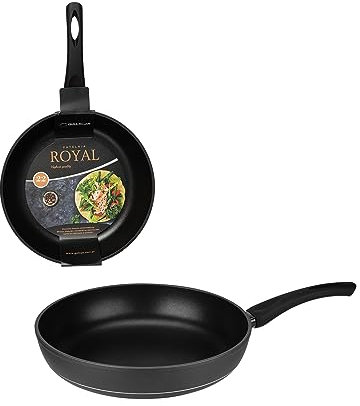 GALICJA Bratpfanne Für Pfannkuchen ROYAL – – Crêpe-pfanne – Bratpfanne – Pfanne Klein – Frying Pan – Kleine Pfanne – Antihaft Pfanne – Omlettenpfanne – Pfanne Gasherd 22cm