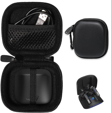 CaseSack Case for asus ROG Cetra True Wireless Gaming Headphones (Black)