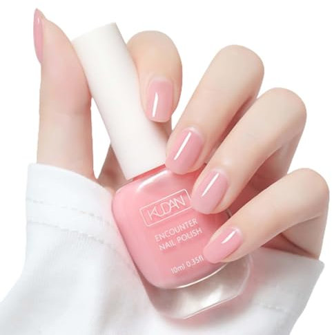 Klarer Rosa Nagellack, Peel off Base Coat Nagellack Schnelltrocknend, Hochglänzender Nail Polish langanhaltend Chip Resistant, wasserbasierte Formel, Clear Top Coat, DIY-Nagelkunst zu Hause