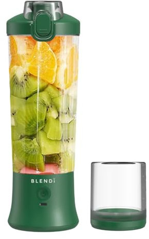 BLENDi X – Grand mélangeur de voyage personnel rechargeable par USB sans BPA – Pour boissons protéinées, smoothies, fruits glacés, cocktails et glace – Mode impulsion, couvercle anti-fuite et