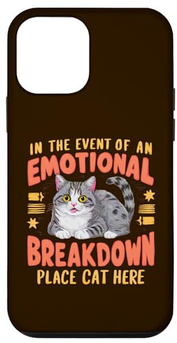 Carcasa para iPhone 12 mini En caso de un colapso emocional Place Cat Here madre
