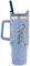 Sara Miller Savannah Large Travel Cup, Stainless Steel Double Wall Insulated Tumbler with Handle and Straw, Holds 40floz, Blue