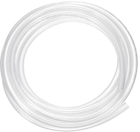 sourcing map Pneumatic Tubing Pipe Pu Hose 10mm OD x 6.5mm ID 5 Meters(16.4 FT) Air Compressor PU Polyurethane Line Hose Tube for Air Compressor Water Fluid Transfer, Clear