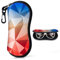 Playexen Custodia Occhiali Morbida con Cerniera per Uomo & Donna Custodia per Occhiali da Sole in Neoprene Morbida & Ultraleggero Porta Occhiali da Borsa Portatile con Moschettone
