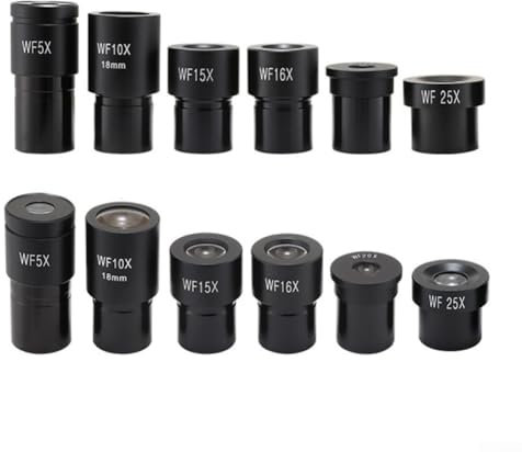 1 x Weitfeld-Mikroskop-Okular für Biologisches Mikroskop, Weitwinkel-Okular 23,2 mm, 5–25 x Blende, Okular für Labor (WF16X)