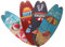 VINTORKY 4er Set Surfbrett Deko Marine Stil Vintage Wanddekoration Für Zuhause Strand Und Surf Liebhaber Holzornamente Für