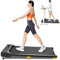 Almohadilla 9% Inclinada Cinta de Correr, Walking Pad mit Sechs-Punkt-Stoßdämpfung, Cinta de Correr Debajo Escritorio, Ultra Delgado y Silencioso para Hogar y Oficina, 2.5HP Cinta de Andar 1-6 KM/H