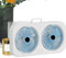 Husoiuy Ventilador de mesa, ventilador de refrigeración de doble cabezal | silencioso ventilador colgante recargable USB para habitación de estudiantes, gimnasio, mesita de noche, habitación infantil