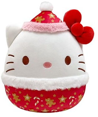Squishmallows Original Sanrio 8-Inch Holiday 2025 Hello Kitty | Collectable Cute Plush Toy, Cuddly Toys for Children, Soft Toys, Cute Teddies Suitable for Girls and Boys Ages 3