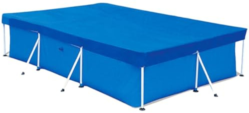 MAGICLULU Bâche de Piscine Imperméable en PE Tissé Bleu, Couverture Rectangulaire 260 X 170 X 61 Cm, Tapis de Sol Anti-Pluie et Anti-poussière pour Piscines Gonflables à Structure Tubulaire