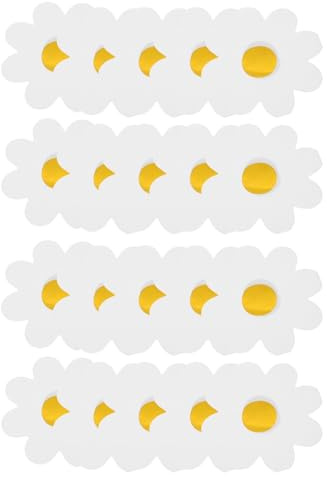 OKUMEYR Serviettes en Papier Décoratives à Motifs Marguerite, Lot de 40 Feuilles, Serviettes de Table pour Anniversaire et Fête, Décorations à Fleurs pour Usage Quotidien et Garden-party