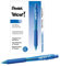 Pentel BK440-C Kugelschreiber mit Druckmechanik und ergonomischer Dreiecksgriffzone, blau, 12 Stück (1er Pack)