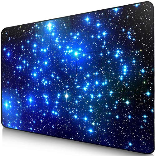Sidorenko Gaming Mauspad - Mousepad - spezielle Oberfläche verbessert Geschwindigkeit und Präzision - Fransenfreie Ränder - rutschfest - Blau