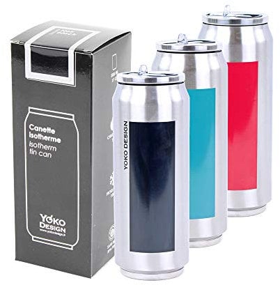 Yoko Design - CANETTE ISOTHERME 500 ML DUO coloris NOIR